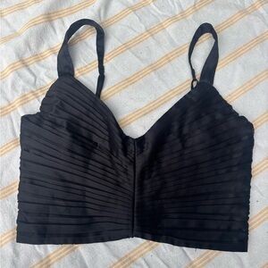 Abercrombie & Fitch Black Crop Top
